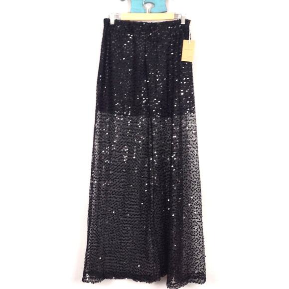 SOOLINEN Black Sequin Long Tulle Skirt – NWT, Elegant & Eye-Catching - Picture 10 of 13